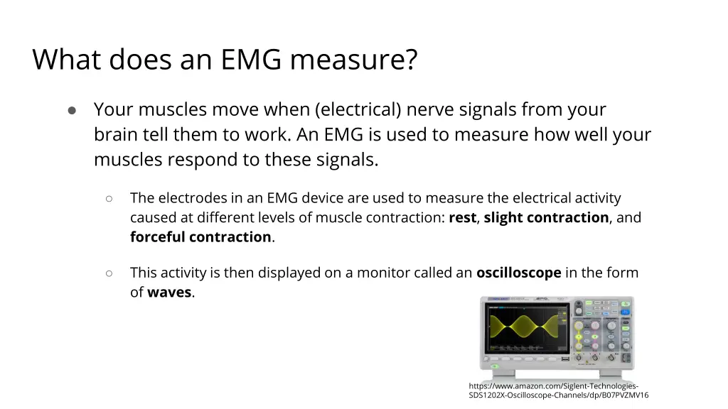 what does an emg measure