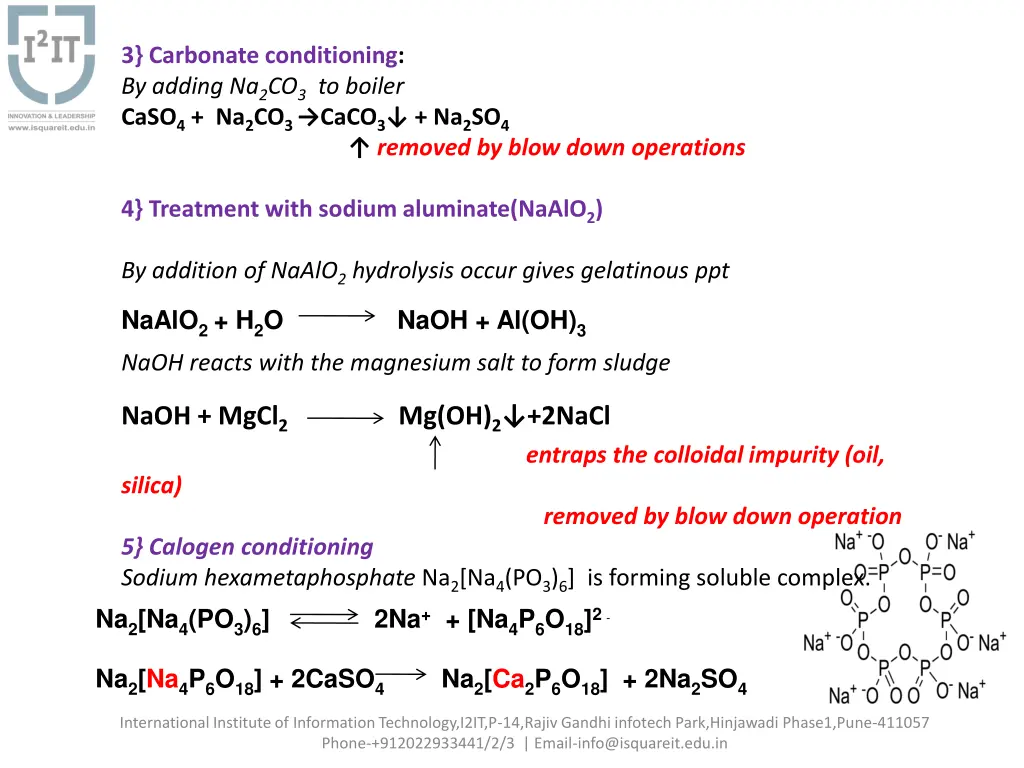 3 carbonate conditioning by adding