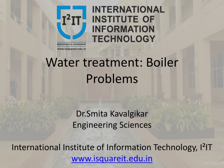 water treatment boiler problems