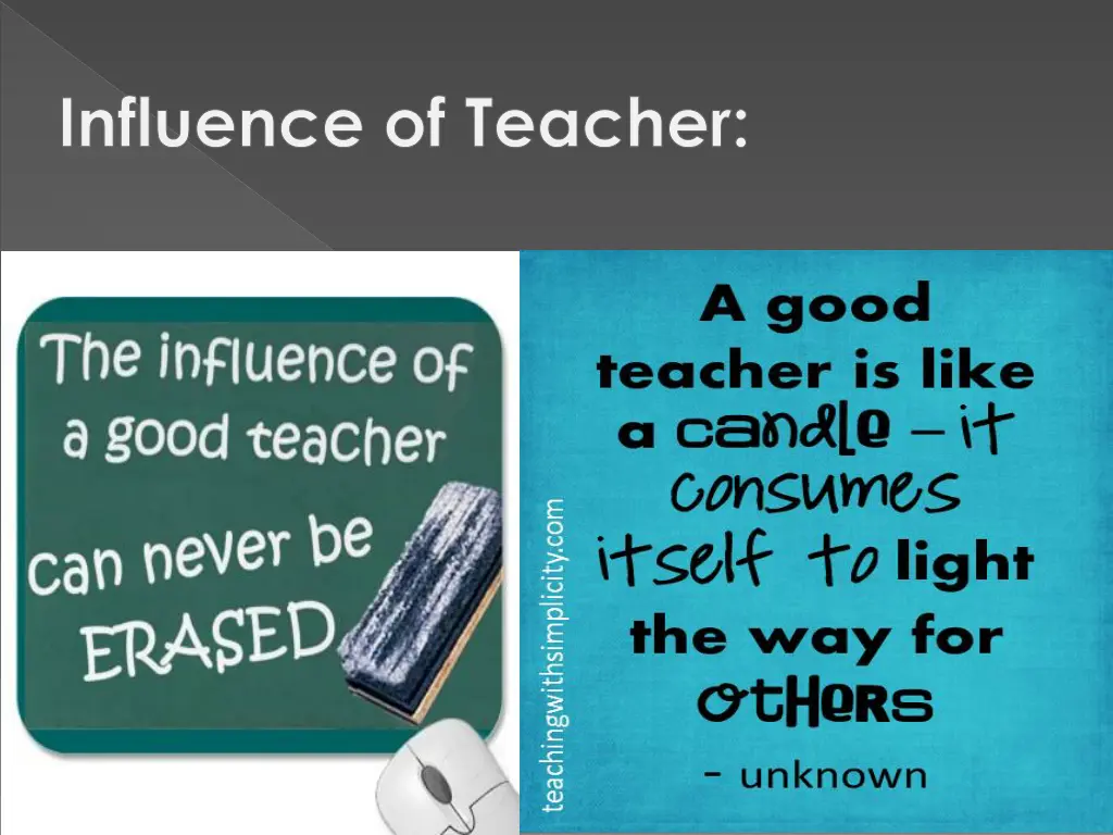 influence of teacher