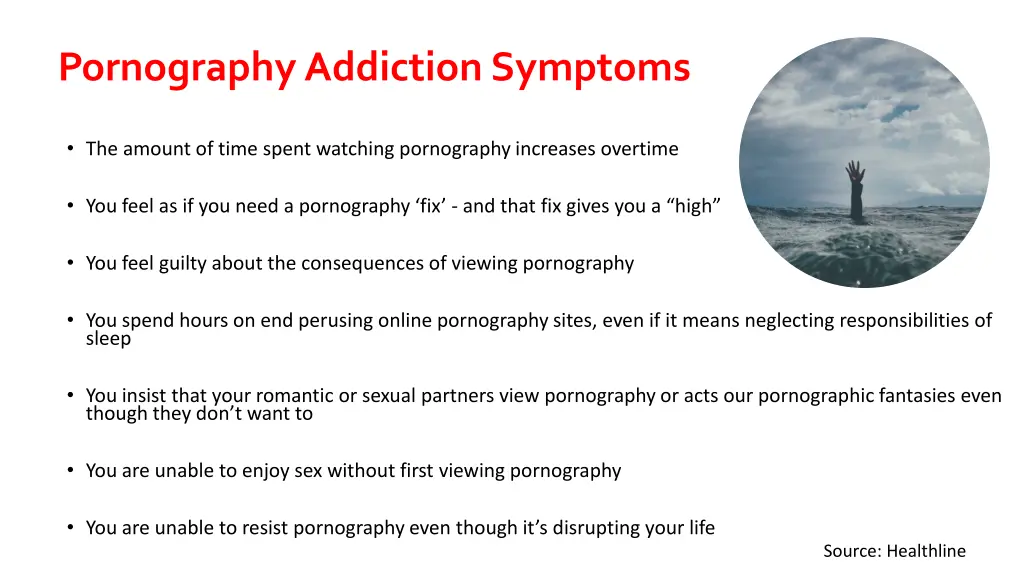 pornography addiction symptoms