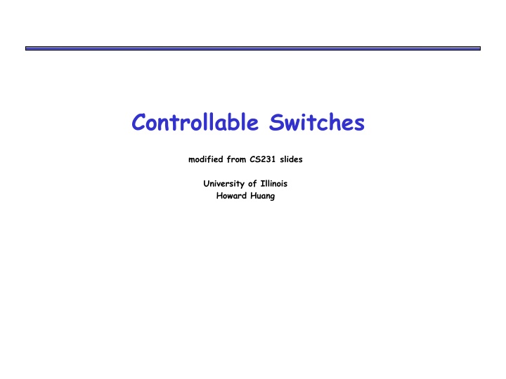 controllable switches