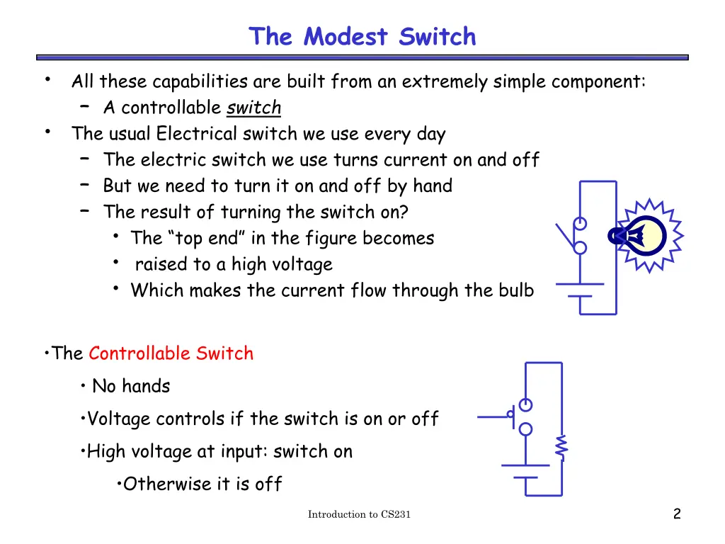 the modest switch