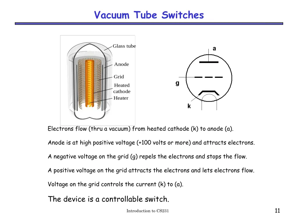 vacuum tube switches