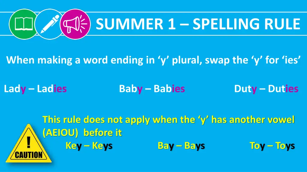 summer 1 spelling rule