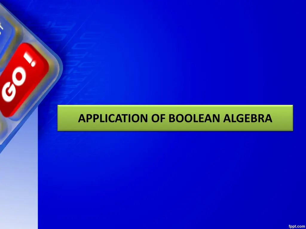 application of boolean algebra