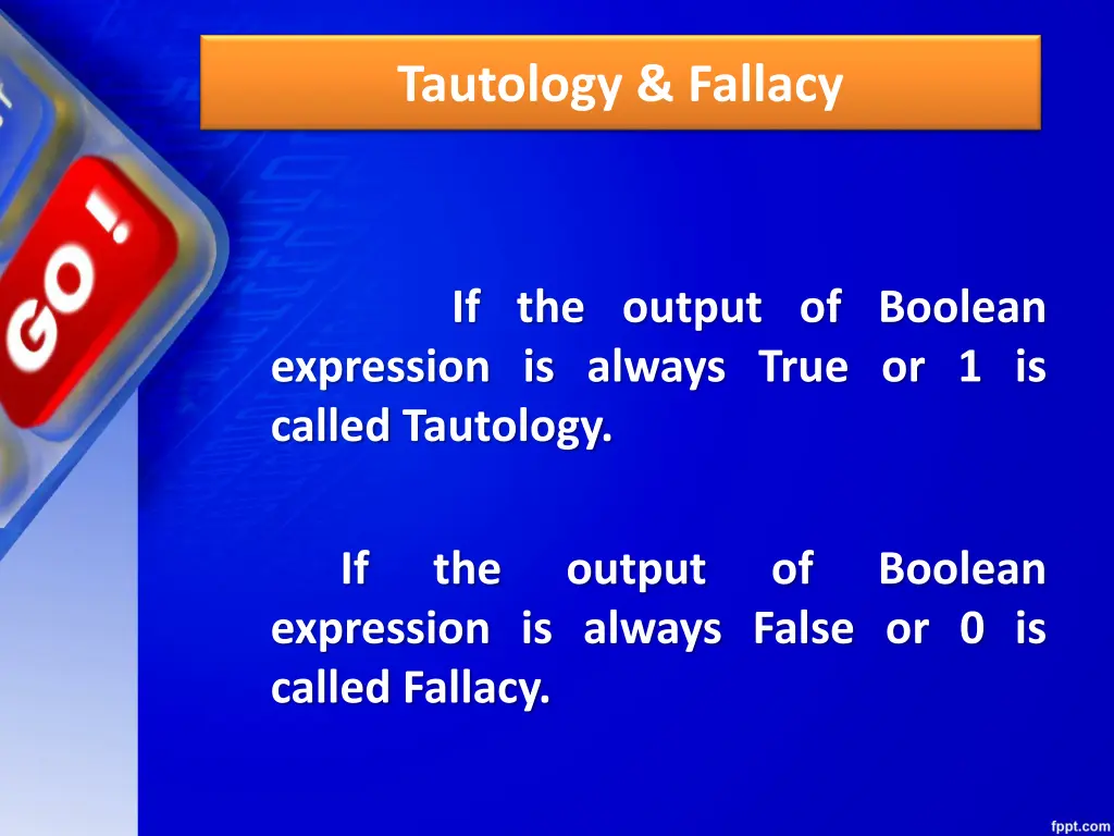 tautology fallacy