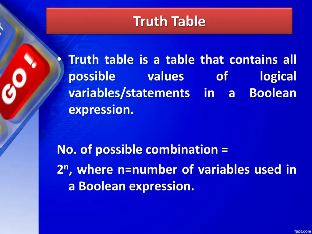 truth table