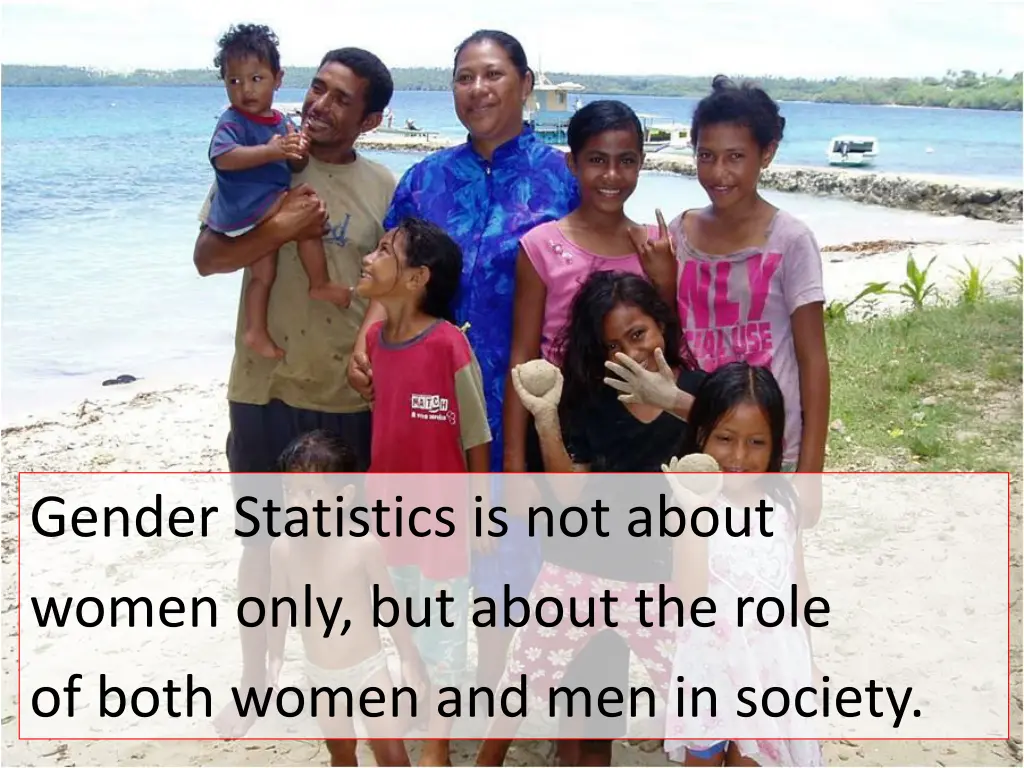 gender statistics is not about women only