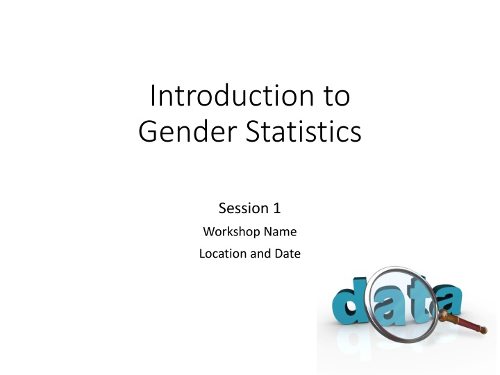 introduction to gender statistics