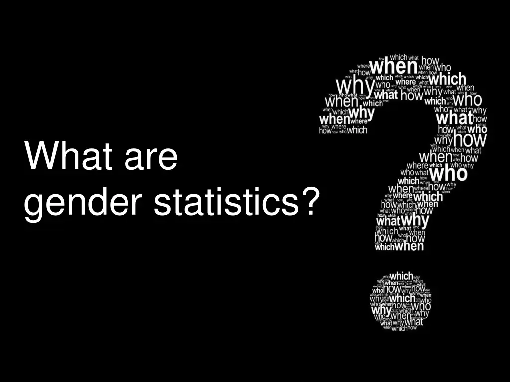 what are gender statistics