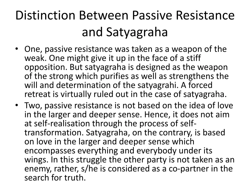 distinction between passive resistance 1