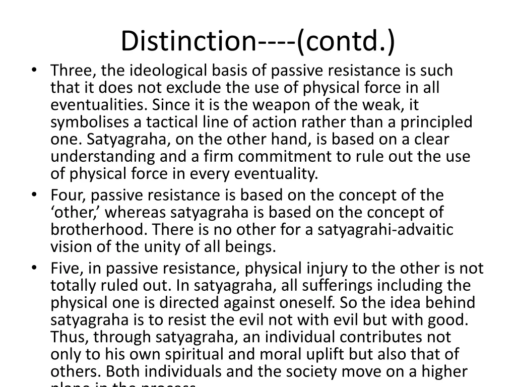 distinction contd three the ideological basis