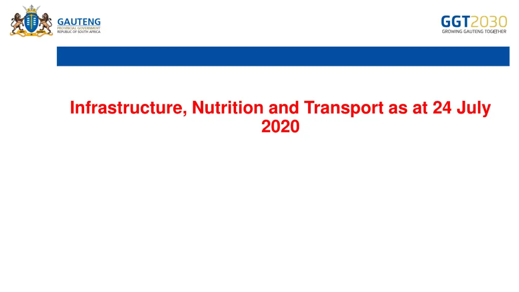 infrastructure nutrition and transport