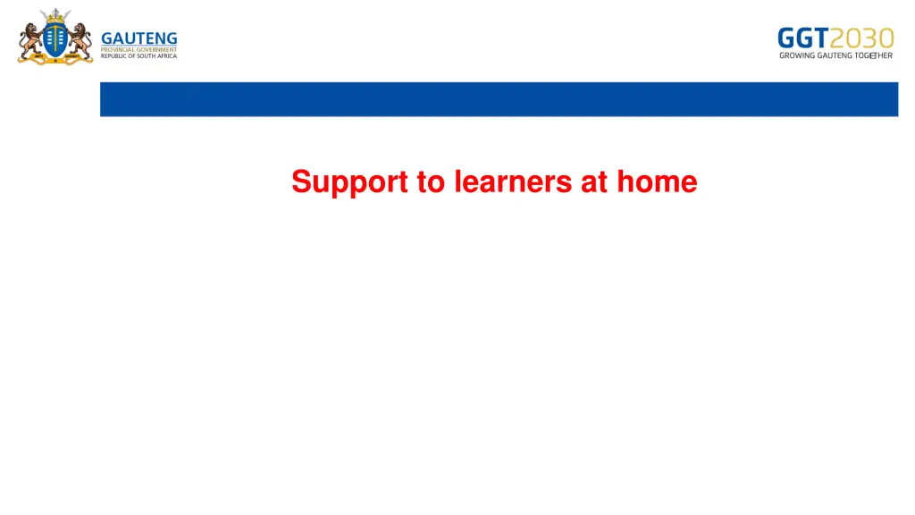 support to learners at home