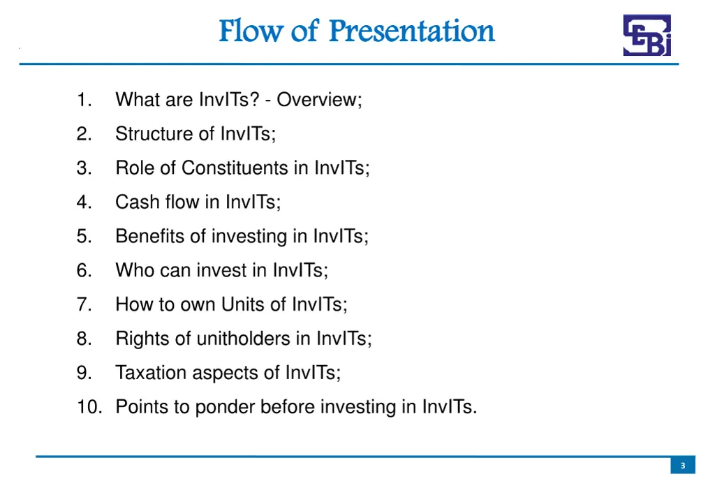 flow of presentation flow of presentation