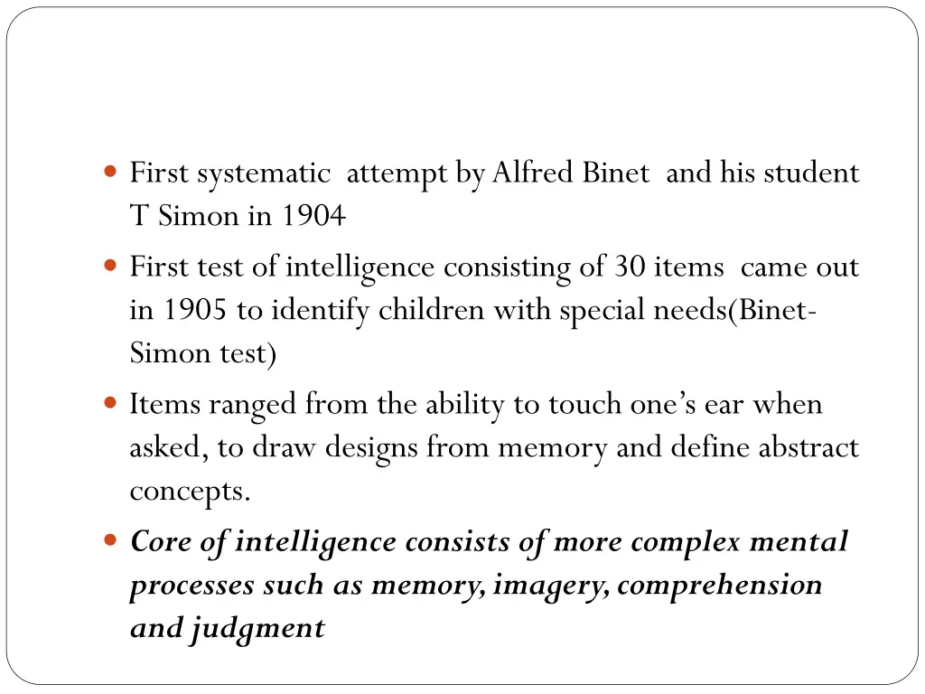 first systematic attempt by alfred binet