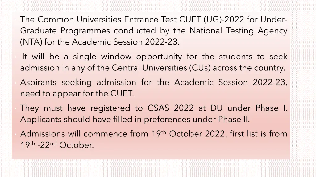 the common universities entrance test cuet