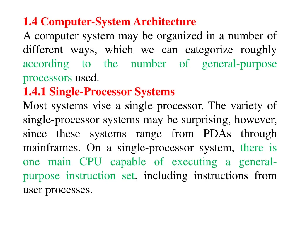 1 4 computer system architecture a computer