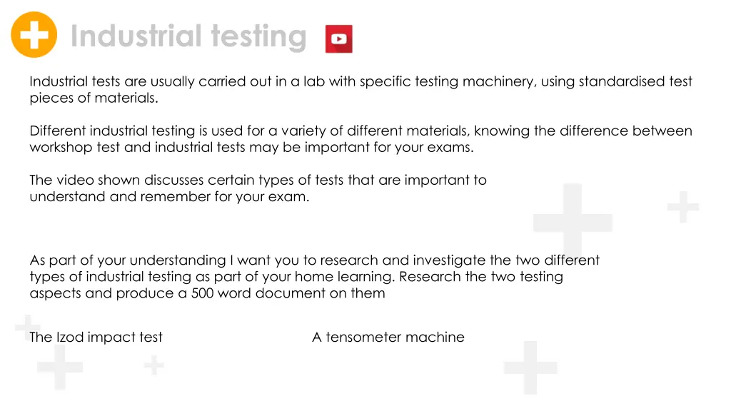 industrial testing