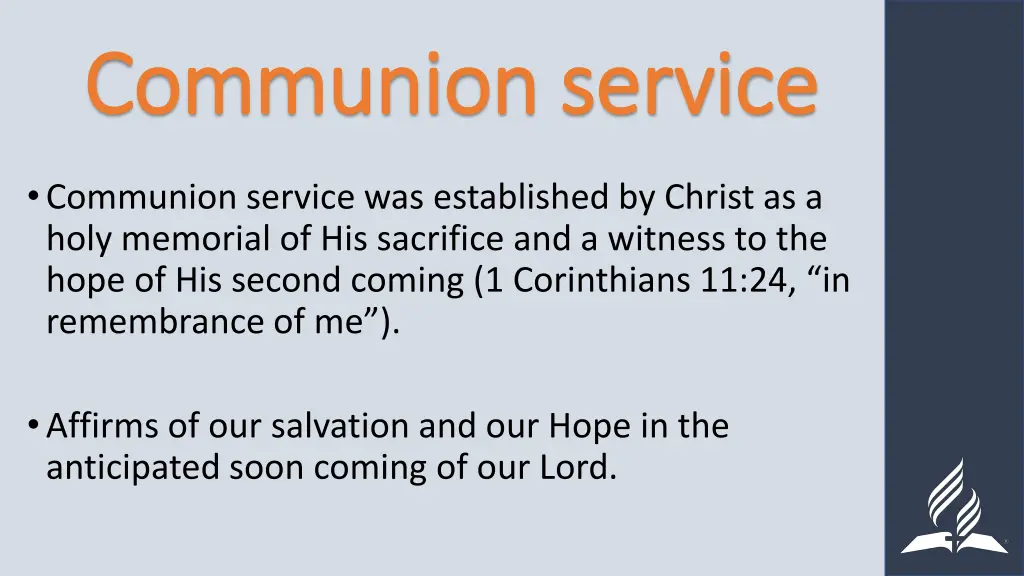 communion service communion service