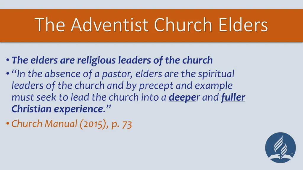 the adventist church elders