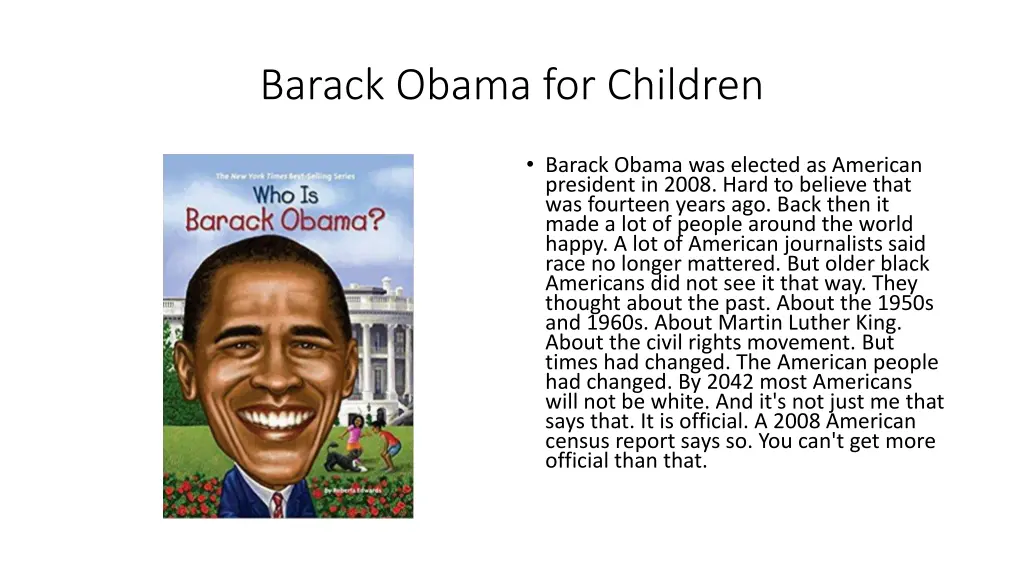 barack obama for children