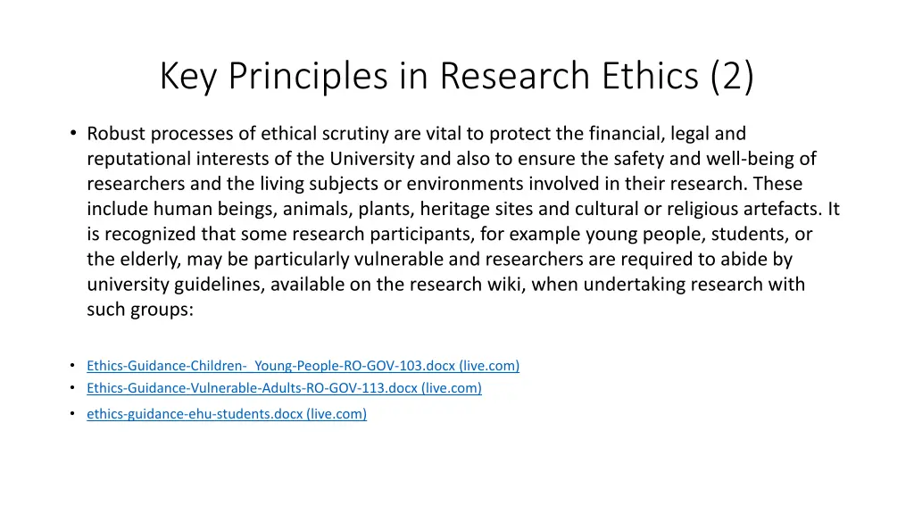 key principles in research ethics 2