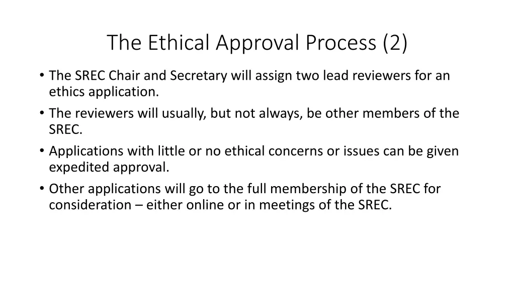 the ethical approval process 2