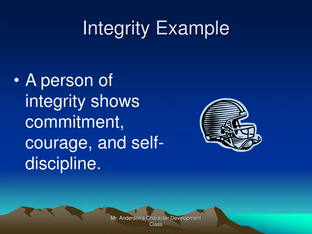 integrity example 1