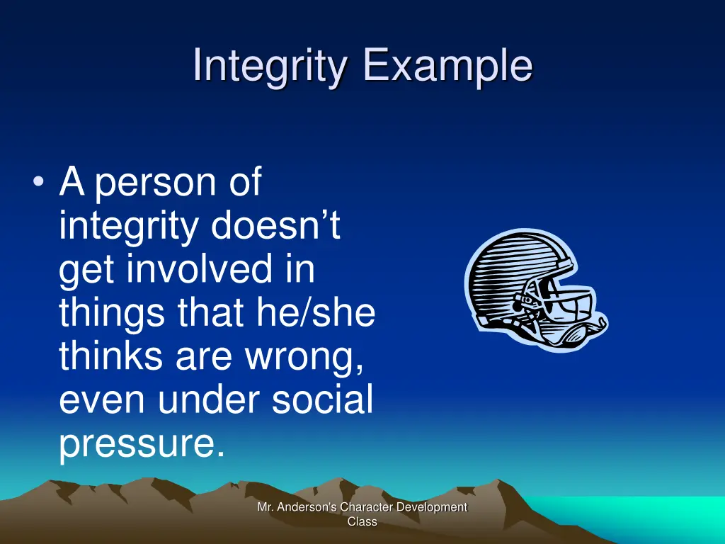 integrity example 2