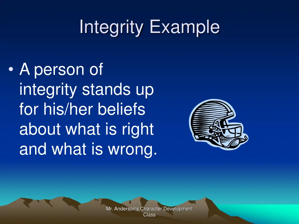 integrity example