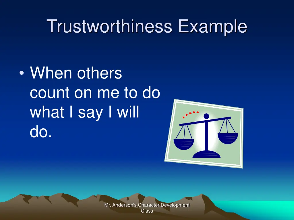 trustworthiness example 1