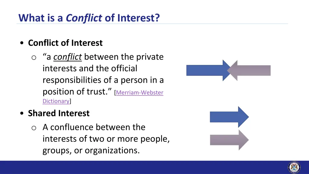 what is a conflict of interest