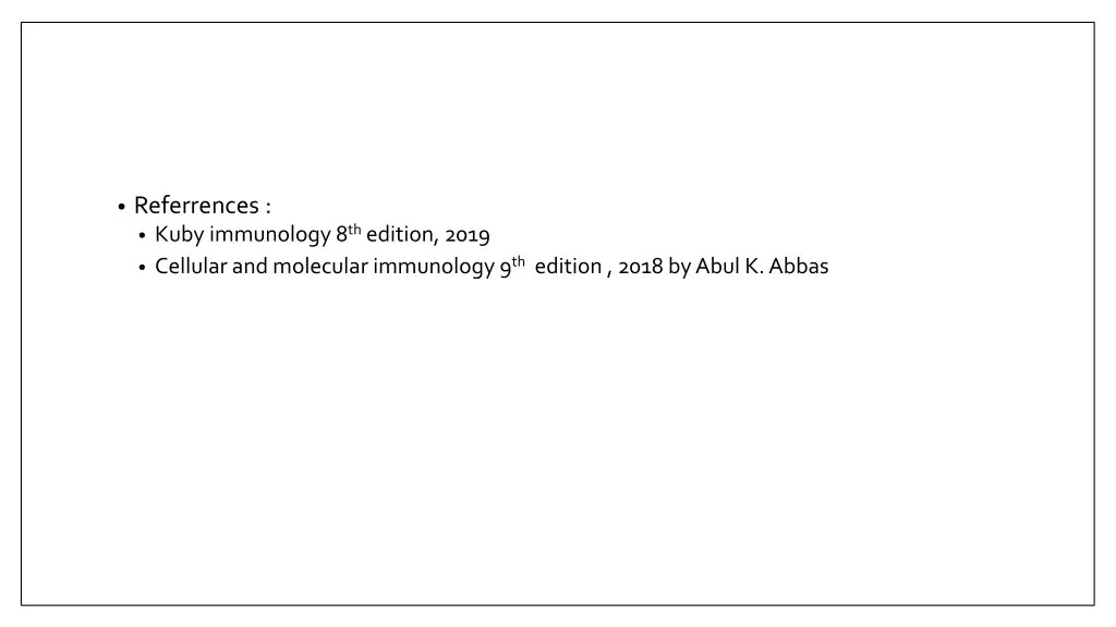 referrences kuby immunology 8 th edition 2019