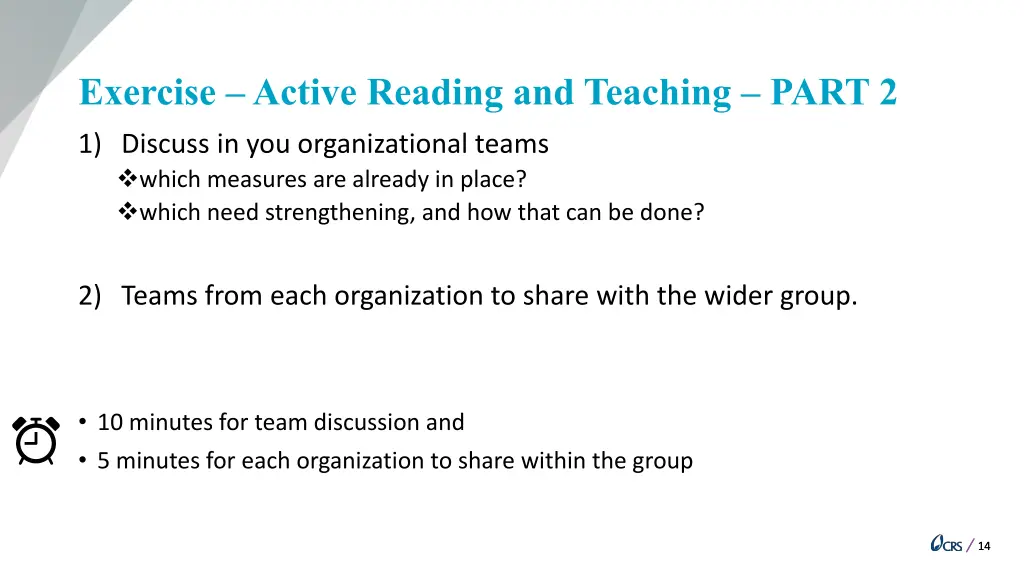 exercise active reading and teaching part 2