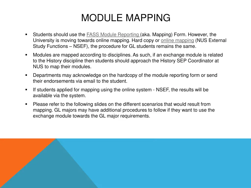 module mapping