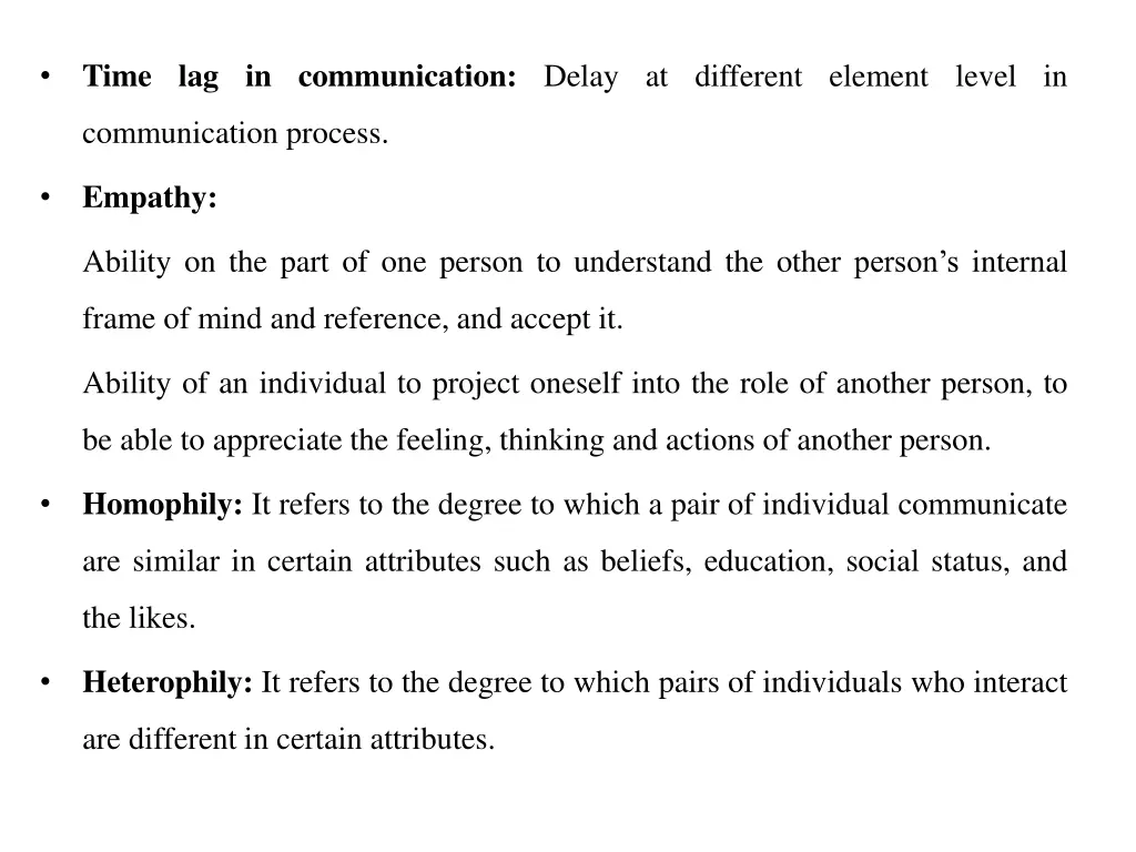 time lag in communication delay at different