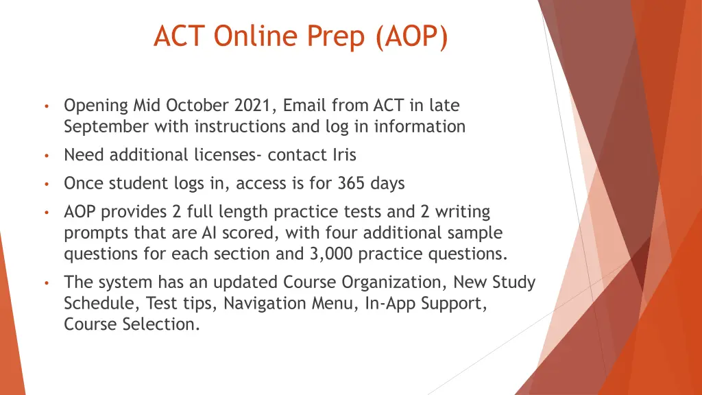 act online prep aop