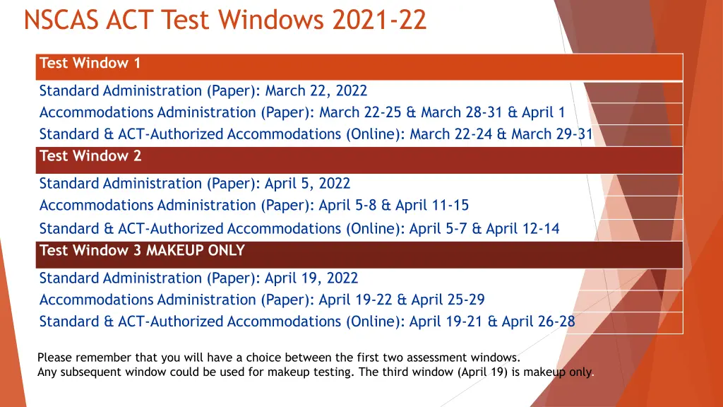 nscas act test windows 2021 22