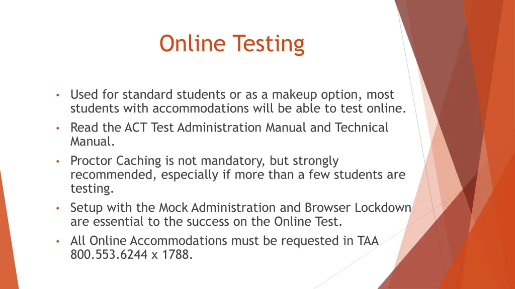 online testing