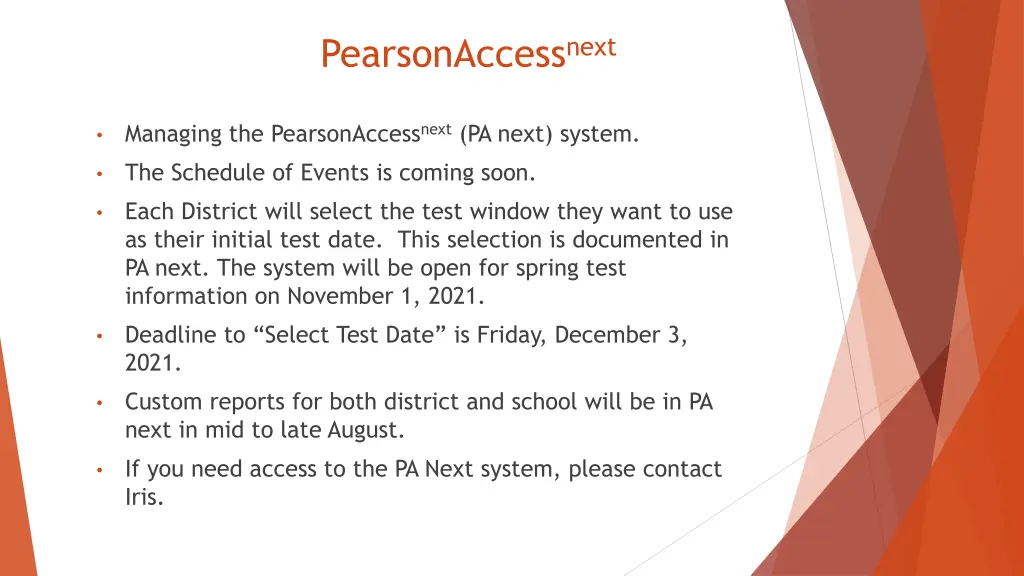 pearsonaccess next