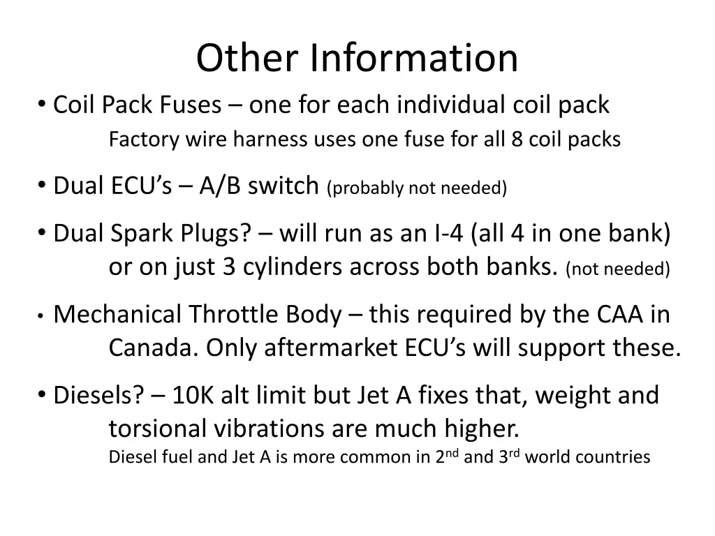 other information coil pack fuses one for each