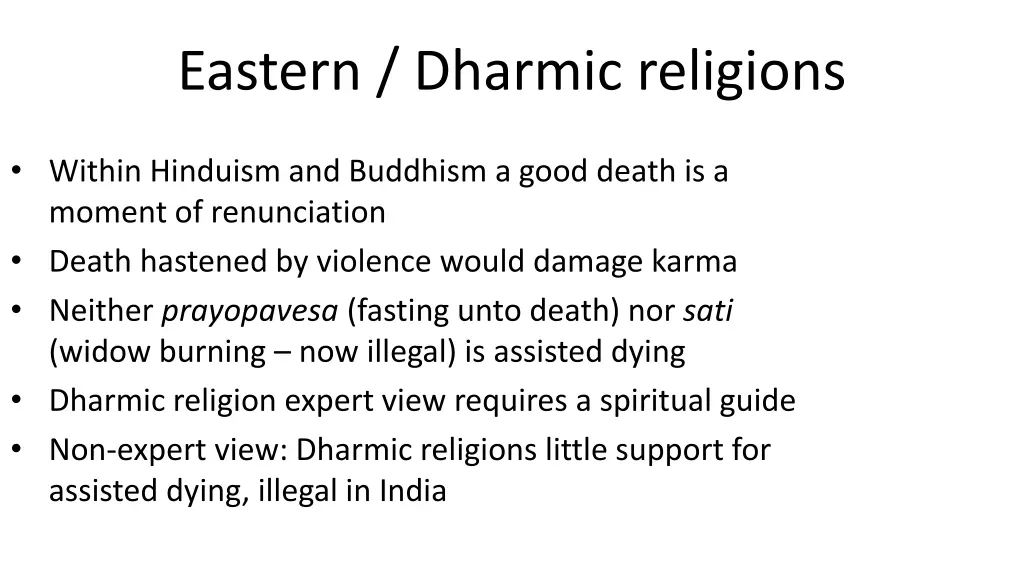 eastern dharmic religions