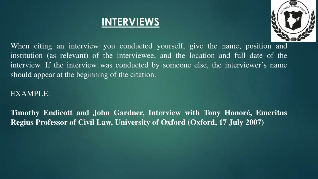 interviews