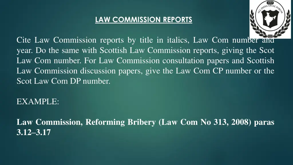 law commission reports