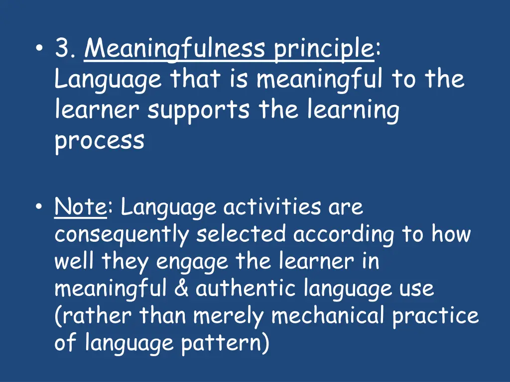 3 meaningfulness principle language that