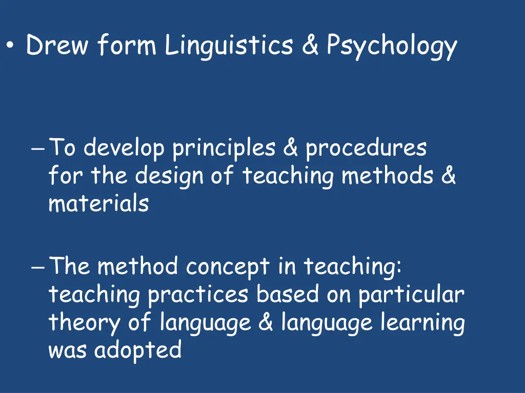 drew form linguistics psychology