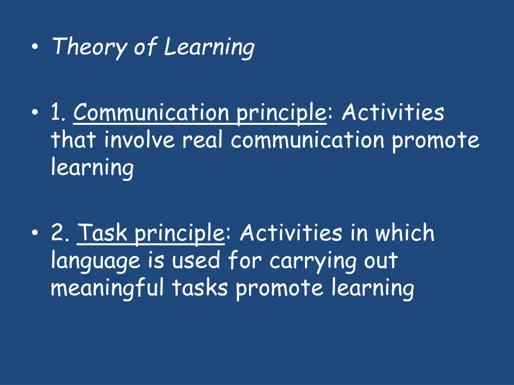 theory of learning