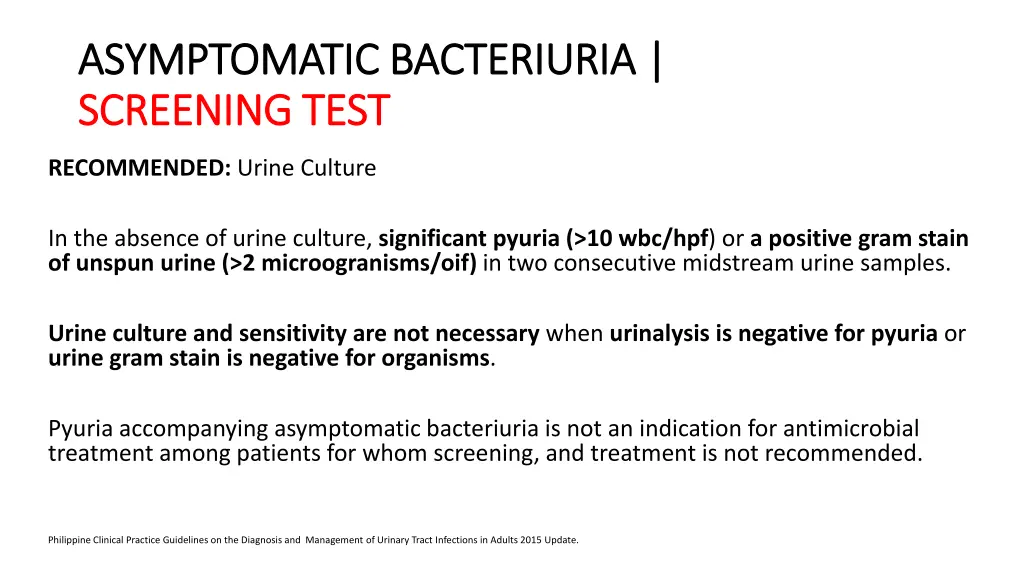 asymptomatic bacteriuria asymptomatic bacteriuria 2